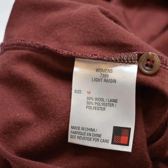 Woolrich Thermal Top Henley Sz M Baselayer Basics Neutral Minimalist - Picture 11 of 16